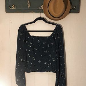 NWT Abercrombie And Fitch Square Neck Blouse